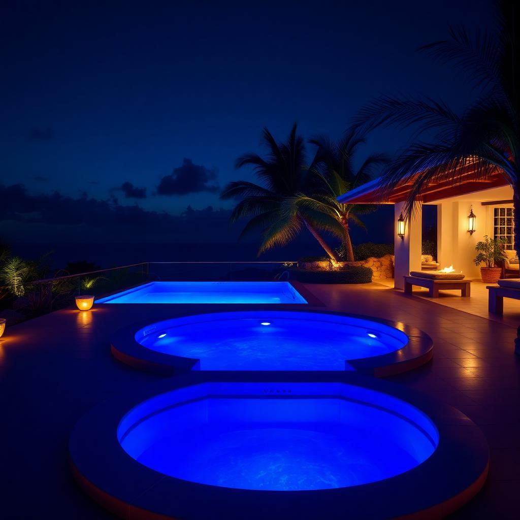 Spa St Barthélemy — ambiance la nuit des caraïbes